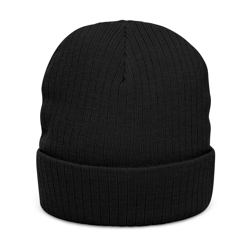 Plug Ribbed Knit Beanie (Embroidery)