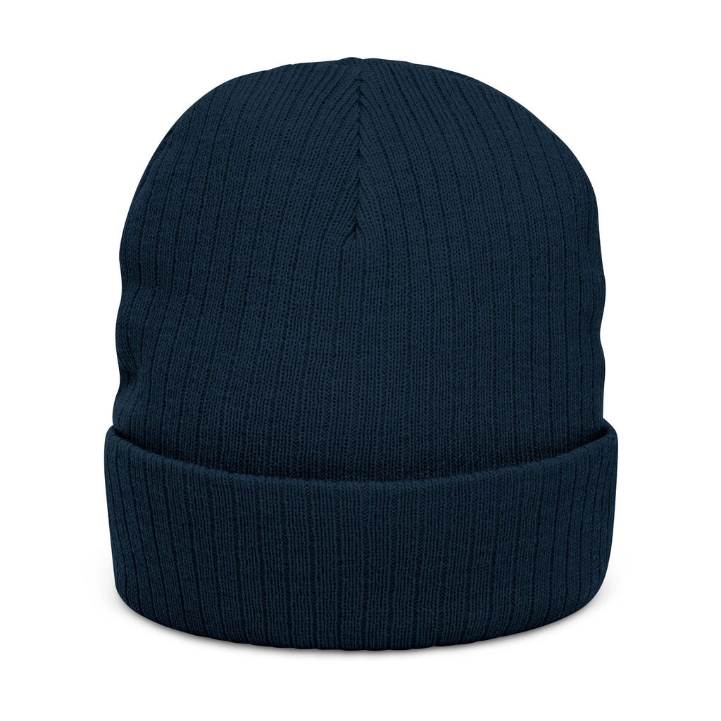 Plug Ribbed Knit Beanie (Embroidery)