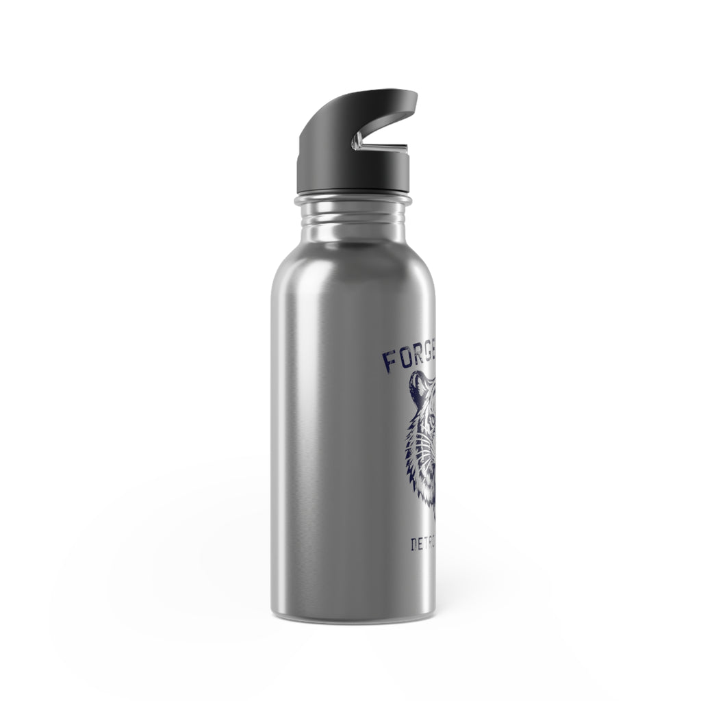 Forged Steel Stainless Steel Water Bottle With Straw, 20oz